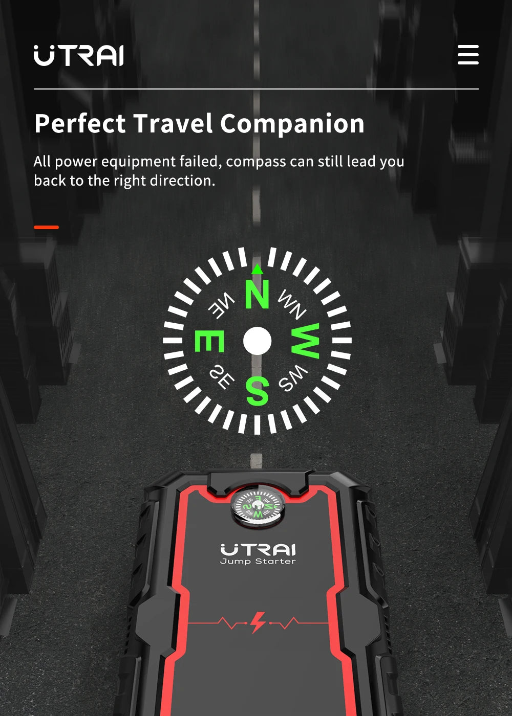 UTRAI 2000AMP Booster / Démarreur Batterie Vehicule