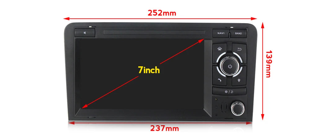 CarPlay Audi A3 8P S3 RS3 2003-2013 GPS Navigation USB AUX BT